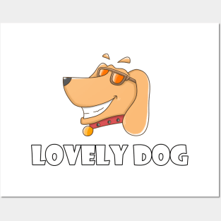 funny stylish dog cool cartoon Posters and Art